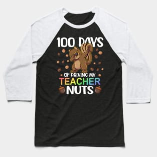 dabbing Squirrel 100th day of school Baseball T-Shirt